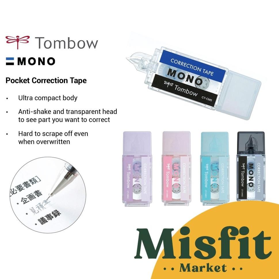 

Tombow Mono Poet Correction Tape Tipe X Penghapus Tinta Pulpen Tip Ex Kertas Pita Kosi
