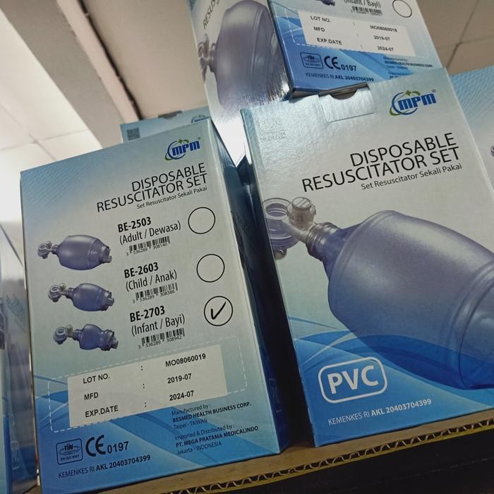 Ambubag PVC Bayi/ Infant/ Resusitator PVC Bayi -MPM Berkualitas