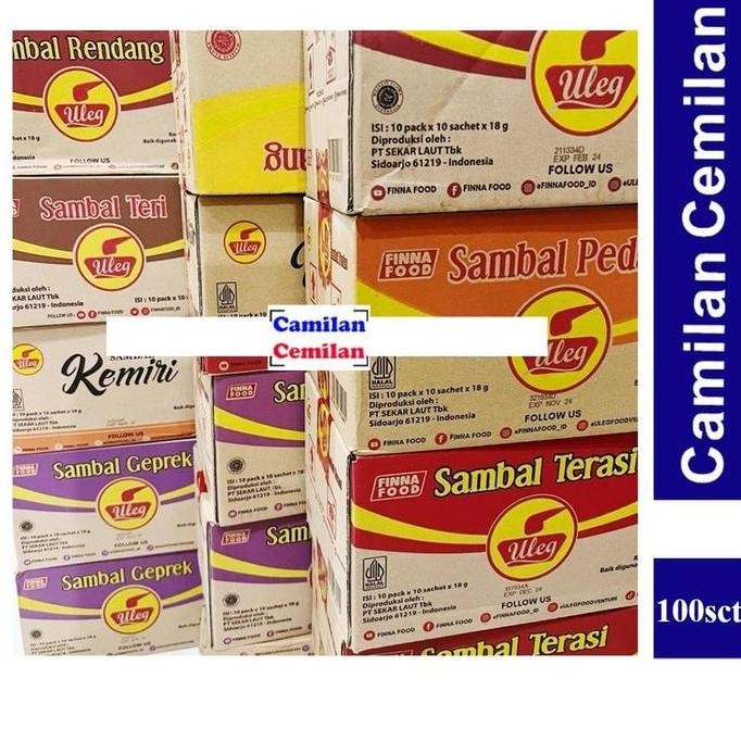 

Promo Sambal Uleg Finna Karton Isi 100 Sachet x 18gr - Terasi Teri Rawit