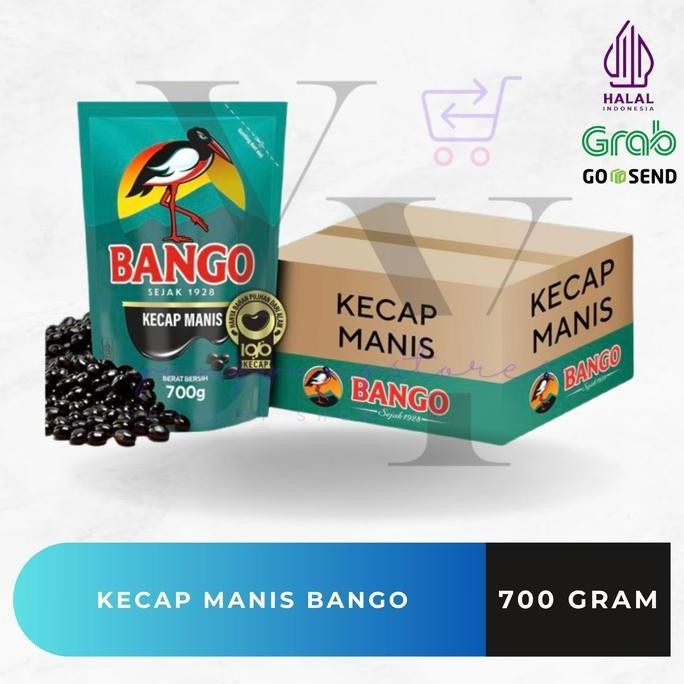 

Promo 1 Dus (12x700g) Kecap Manis Bango Refill | Isi Ulang Kecap Masak