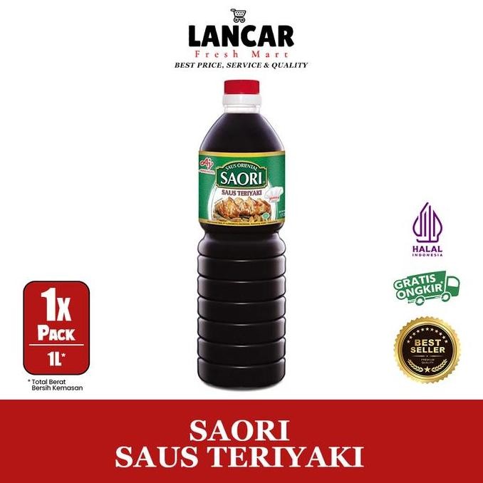 

Promo SAORI Saus Teriyaki 1L - Saus Teriyaki Asli Jepang