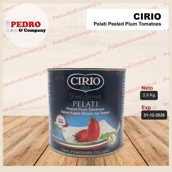 

Promo Cirio Pelati Peeled Tomato 2.5 Kg - Tomat Kaleng Italia Besar