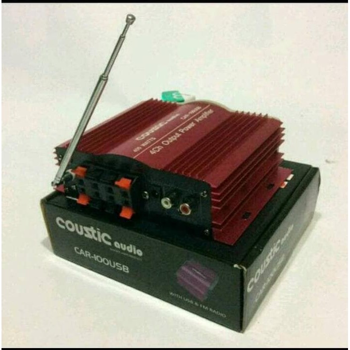 Power 4 chanel Coustic CA 100 mp3/Radio Fm Berkualitas Terbaru