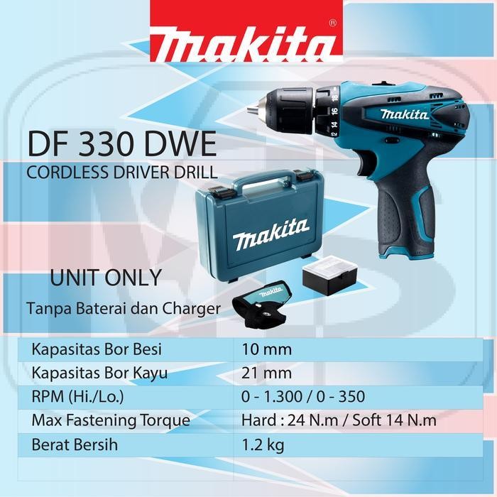 MPS MAKITA DF330DWE CORDLESS DRIVER DRILL (UNIT ONLY)
