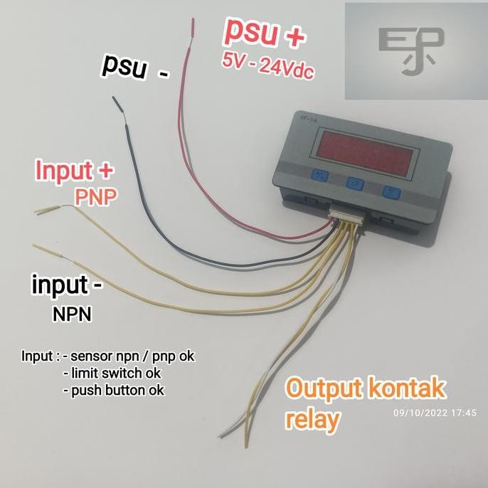 Counter Digital 6 Digit Display 7 Segment Hitung Barang Produksi New Stok