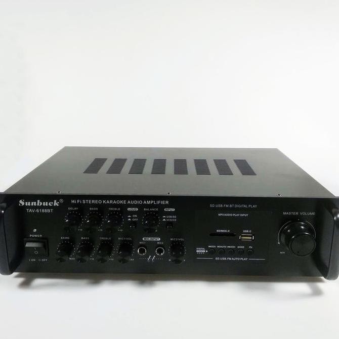 Sunbuck Bluetooth EQ Audio Amplifier Home Theater FM 2000W - TAV-6188BT