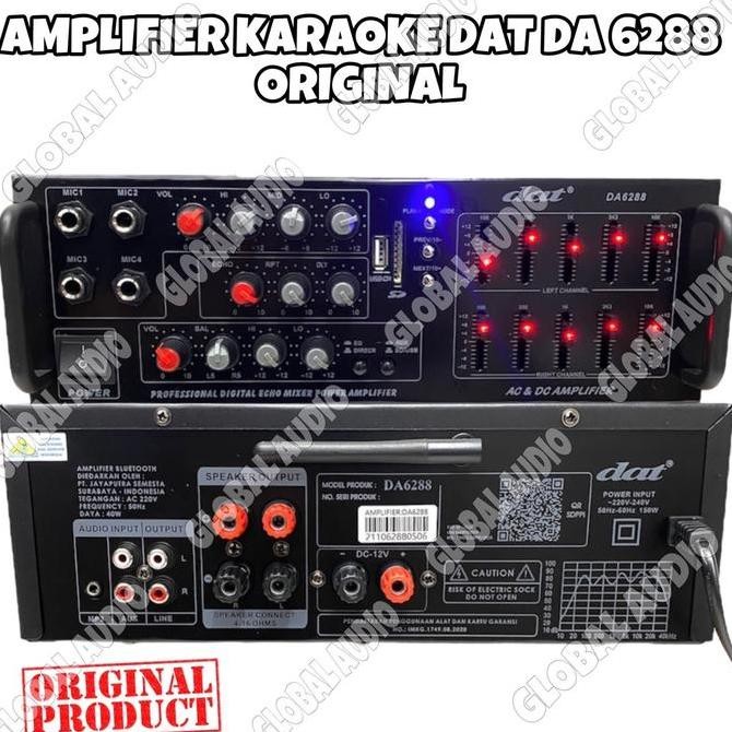 Power Amplifier Karaoke Dat Da 6288 Original Amplifier Dat Da6288 Da6288 ( Bisa COD )