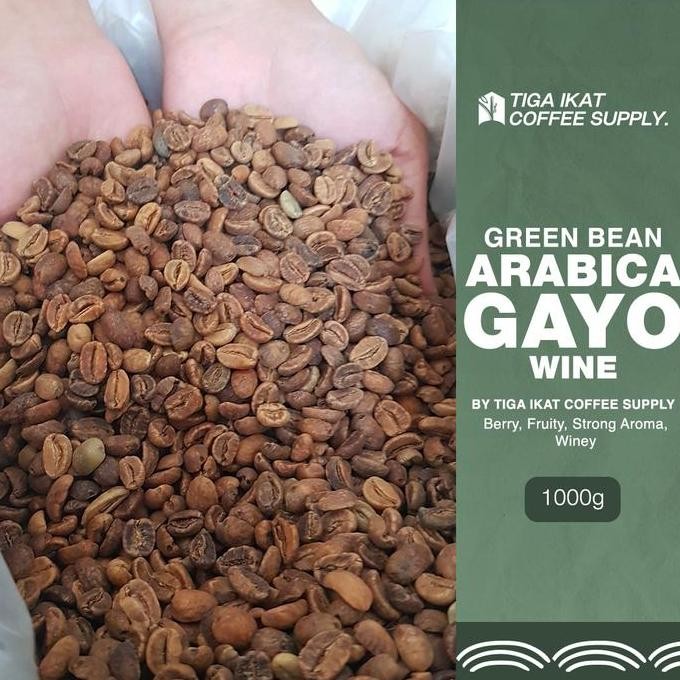 

Green Bean Arabica Aceh Gayo Wine 1 Kg - Biji Kopi Mentah