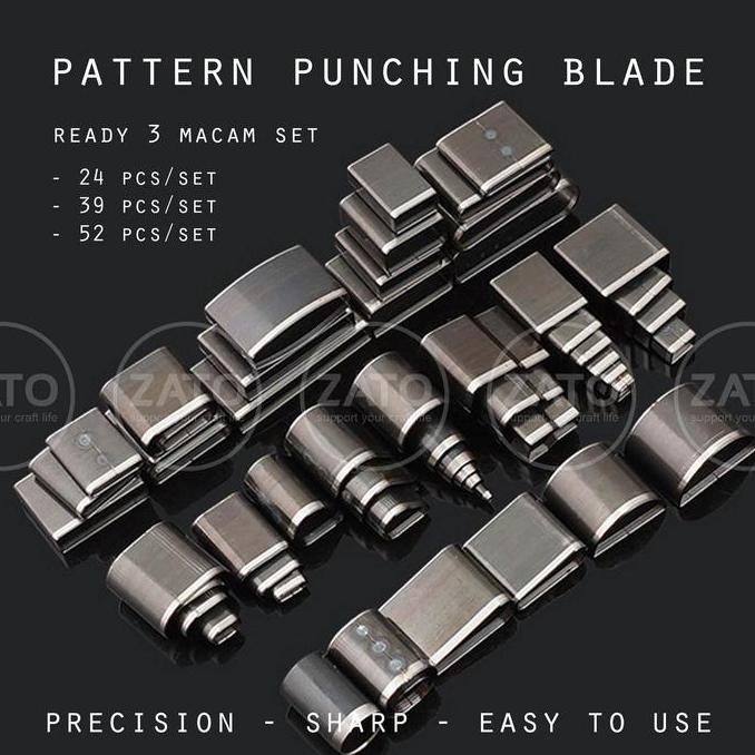 

Hot Sale! Pattern Punching Blade Set - Pisau Pond - Leather Tools - Pond Blade