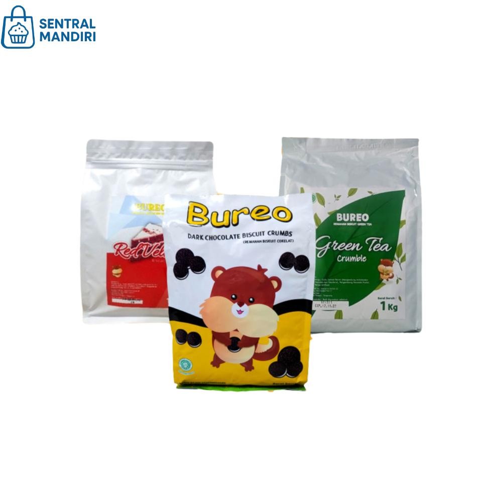 

Bureo Crumble 1Kg Remahan Biskuit Rasa Dark Chocolate Green Tea Red Veet