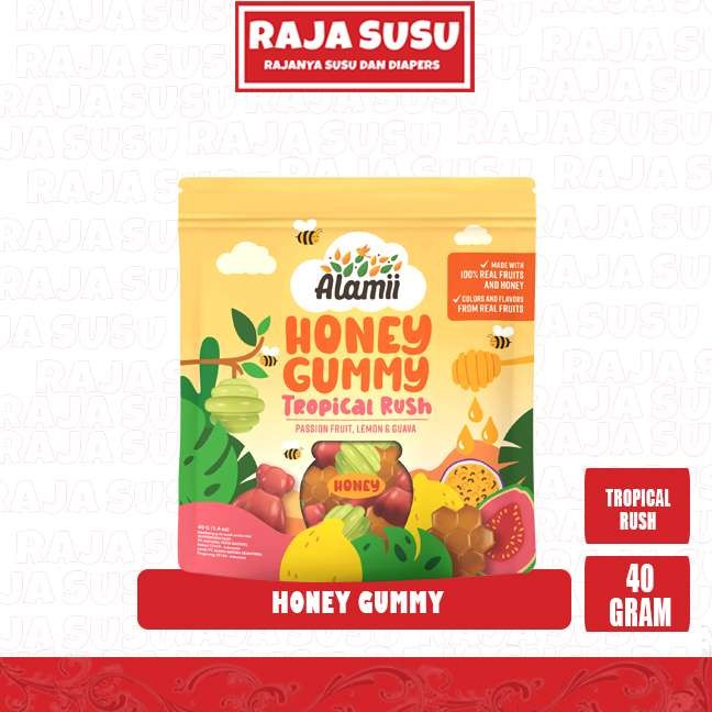 

ALAMII HONEY GUMMY TROPICAL RUSH 40GR - RAJA SUSU