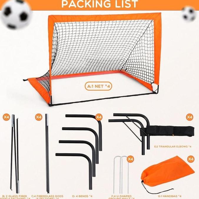 [Ready Stock]Gawang Sepak Bola Portable | Gawang Lipat Anak | Soccer Game Mini Sepak Bola Portable |