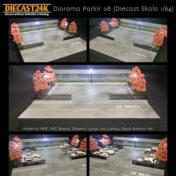 Diorama Parkir 08 (1/64) Diecast