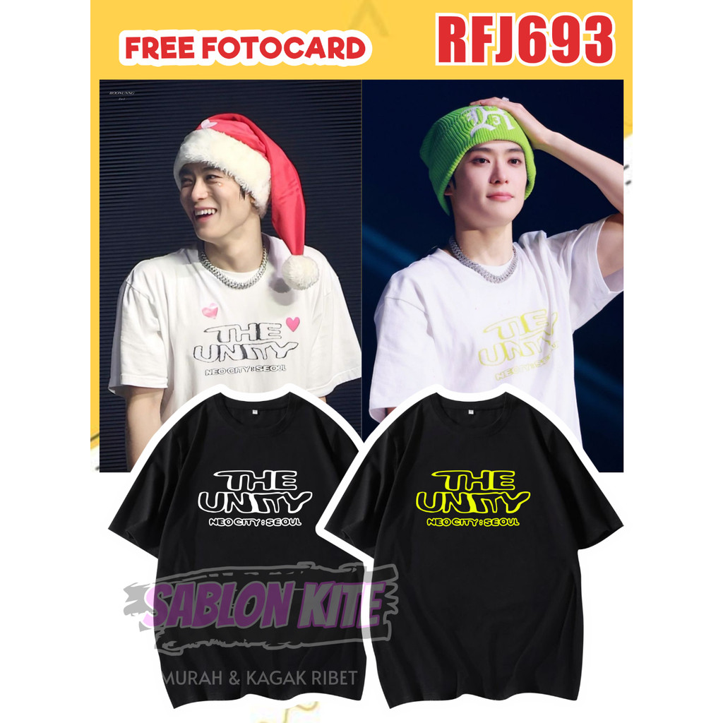 RFJ693 Kaos NCT JAEHYUN MARK LEE THE Unity Neo City Seoul