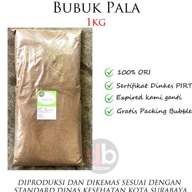 

Diskon! Nutmeg Powder 1Kg / Pala Bubuk Murni Halal Rempah Dapur Premium