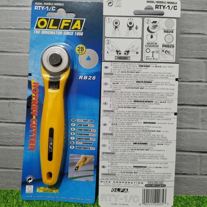 

Promo! Olfa Rty 1C Rotary Cutter 28Mm Rty-1/C