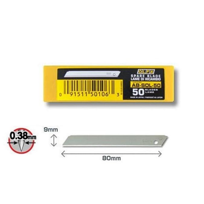 

Pisau Refill Blade Olfa Ab-Sol-50