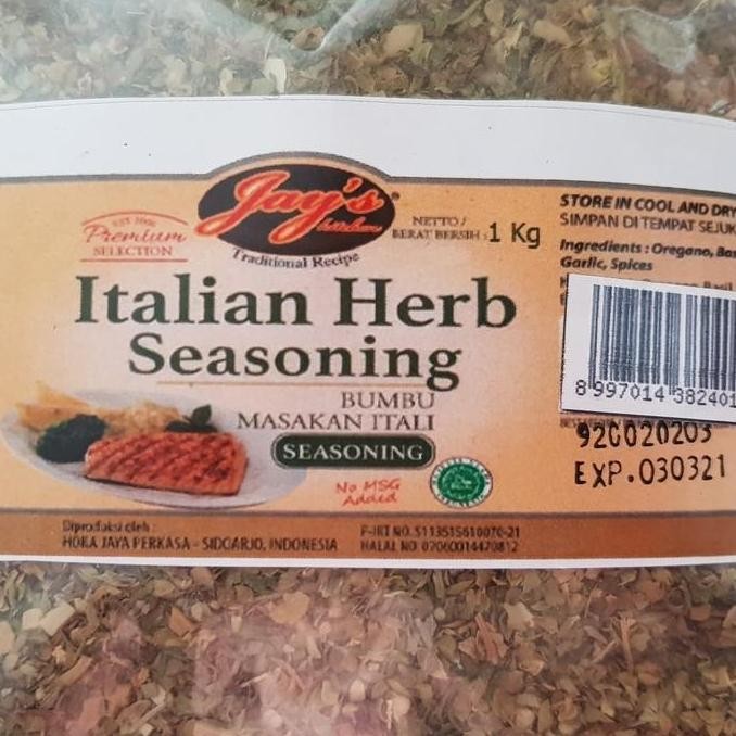 

Diskon! Jay'S Italian Herbs Seasoning 1Kg - Bumbu Herbal Import
