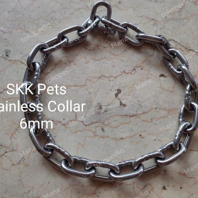 Kalung Anjing Besar / Dog Collar Stainless Steel (Pitbull,Rott,Bully)