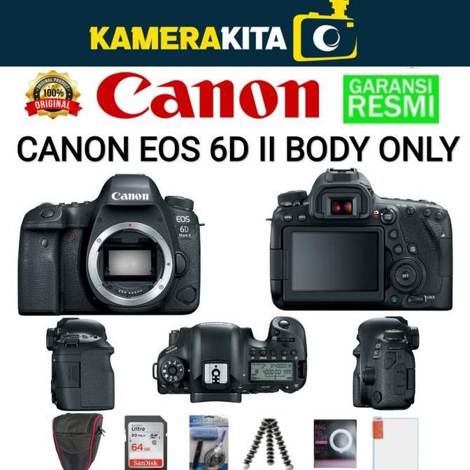 Canon Eos 6D Mark Ii Body Only / Kamera Canon Eos 6D Ii Bo Body Only