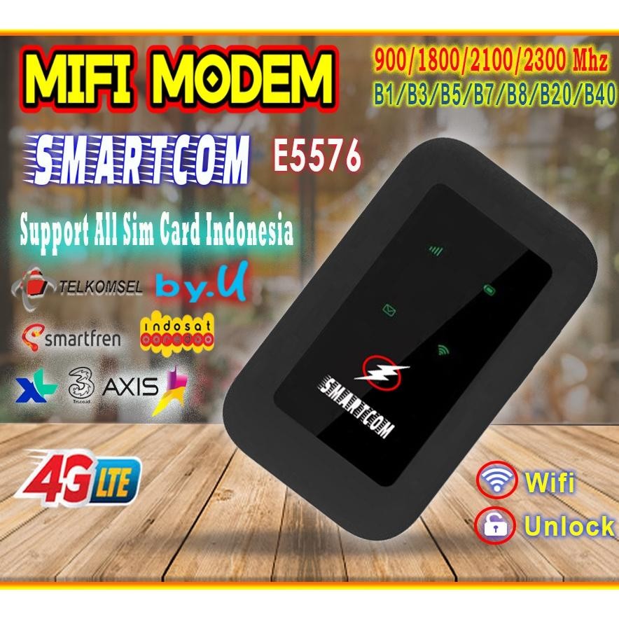 SMARTCOM E5576 Modem Mifi 4G LTE Unlock Version Router Unlock SM-E5576 aSt