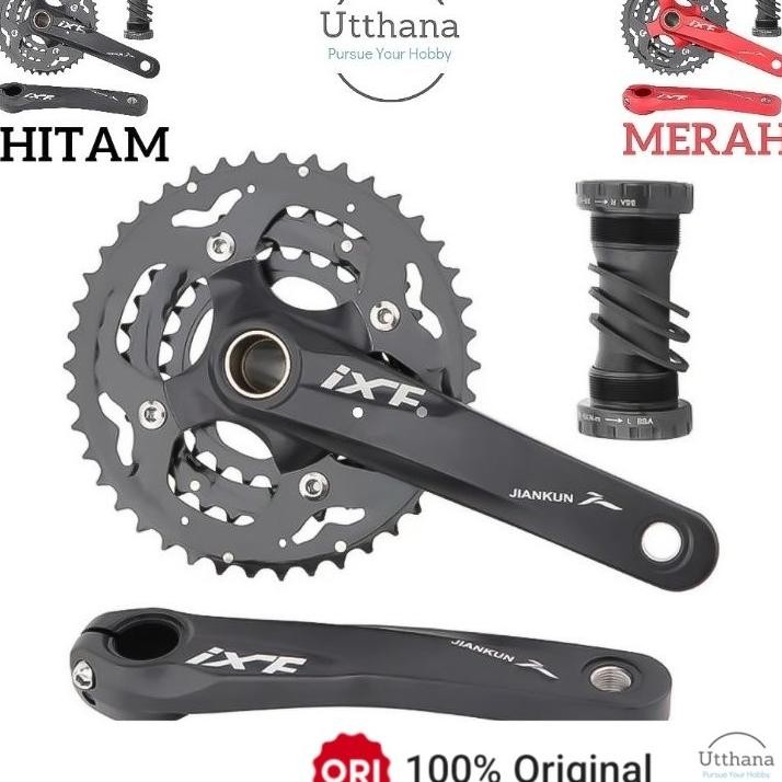 Ixf Crank Ht2 Crankset Hollowtech Plus Triple Chainring 243242T