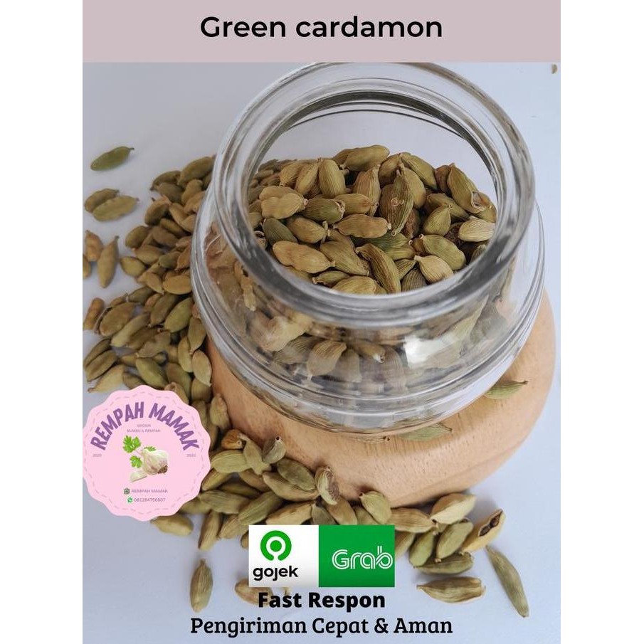

Diskon! Kapulaga Hijau India 100Gr / Green Cardamom Import Premium