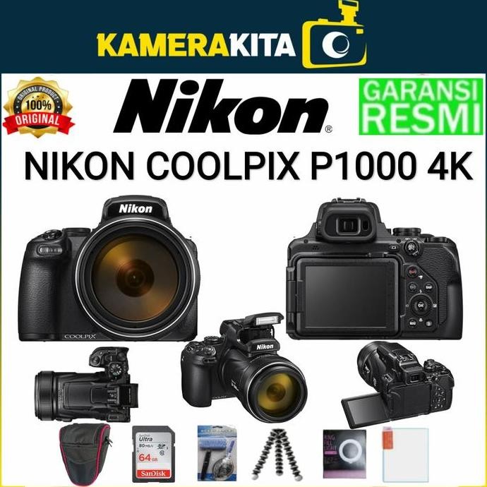 Nikon Coolpix P1000 Super Zoom / Kamera Nikon Coolpix P1000 4K