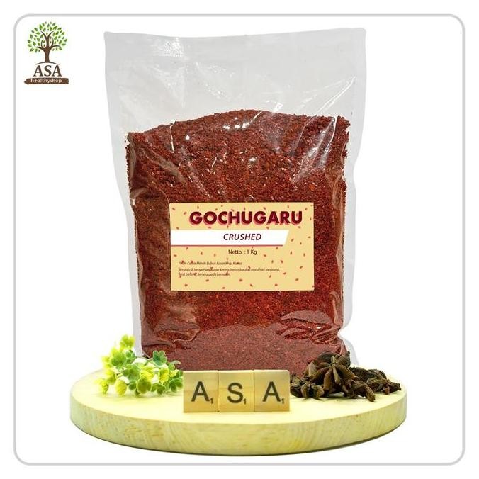 

Diskon! Gochugaru Crushed 1Kg | Cabai Bubuk Kasar Korea Khas Makanan Korea