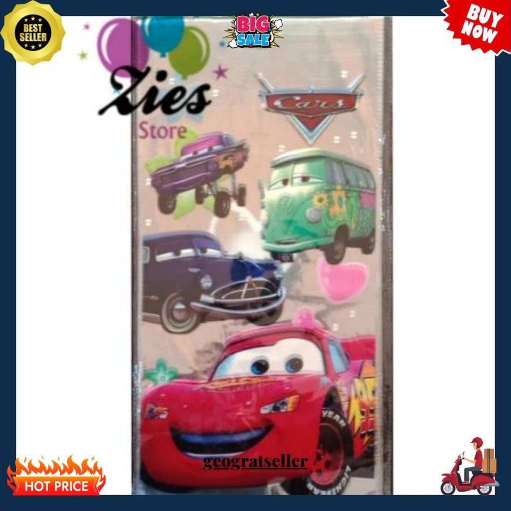

Plastik Snack Ulang Tahun / Plastik Kado / Plastik Souvenir Cars Gratis Ongkir
