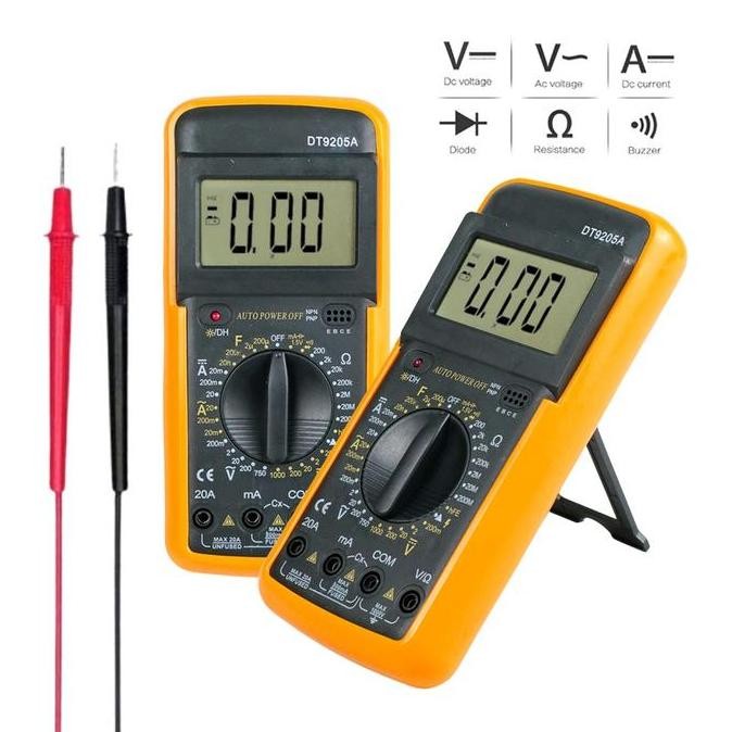 Multitester Multimeter Avometer LCD Digital DT-9205A DT9205A Pocket Size