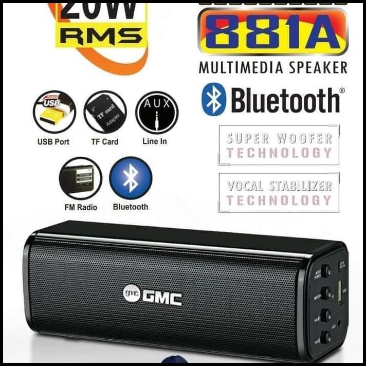 Speaker Bluetooth Mini GMC Speaker Portable USB Memory GMC 881A