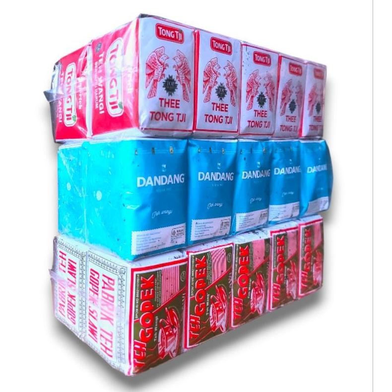 

paket teh ( gopek / dndg biru / tongtji super 40grm ) ( PERSLOP ) aSt