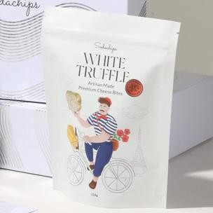 

White Truffle Cheese Bites 140g - healthy snack by Sodachips (no MSG) aSt