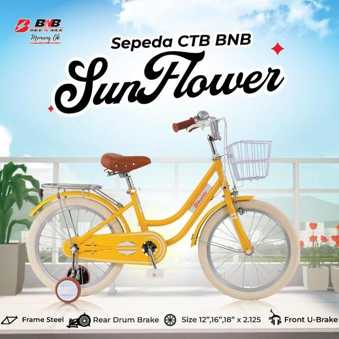Sepeda Anak BNB 18 inch Sunflower