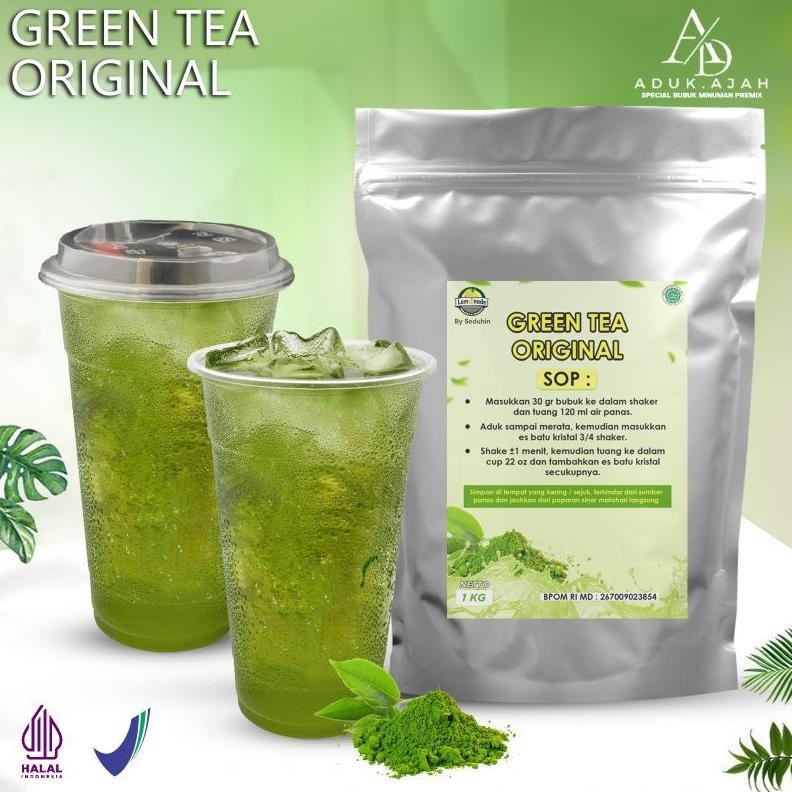 

Bubuk Teh Hijau Original 1kg Premium Minuman Dingin aSt