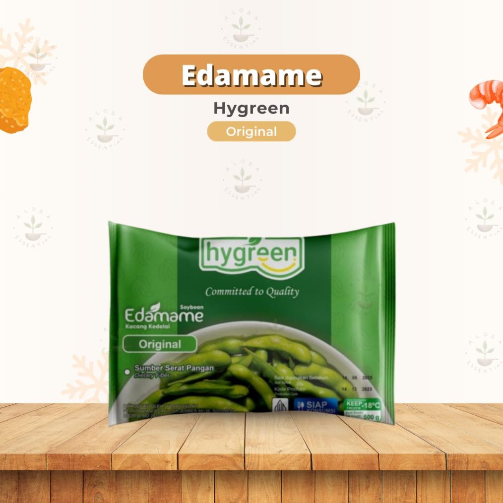 

Hygreen Mitratani Edamame Original Frozen 500 gram - Edamame - Kacang Kedelai Jepang - Kacang Soya - Hygreen Edamame Frozen aSt