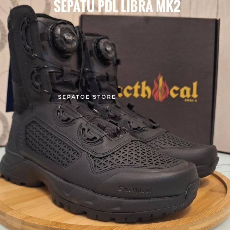 SEPATU PDL TALI PUTAR TACTICAL LIBRA MK 2 KULIT ASLI SEPATU PDL TALI PUTAR TACTICAL