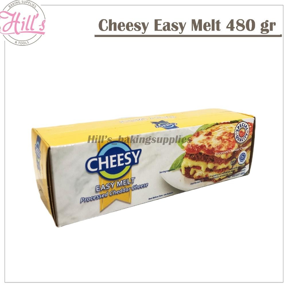 

CHEESY EASY MELT CHEDDAR 480 Gr / KEJU CHEDAR PROCESSED CHEESE LUMER MELER 480Gr aSt
