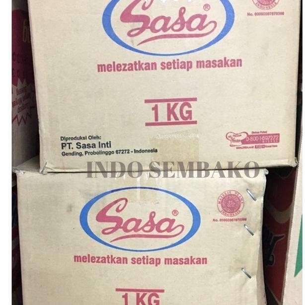 Sasa 1kg x 12 bungkus dus / Micin Sasa 1kg / Sasa Penyedap Rasa 1kg 12 bungkus karton aSt