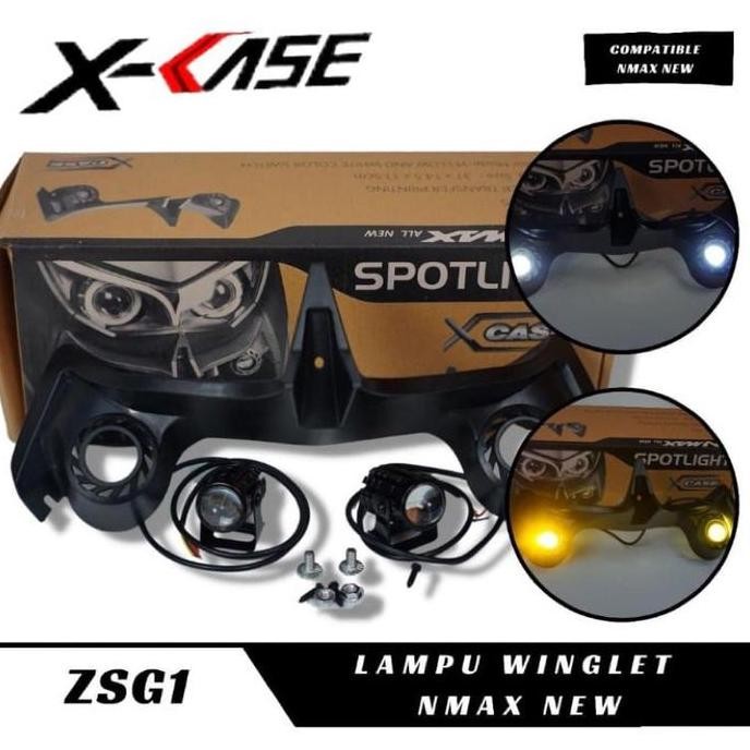 BEBAS ONGKIR - WINGLET LAMPU DEPAN NMAX PLUS LAMPU TEMBAK WINGLET LAMPU DEPAN SOROT NMAX NEW 2020