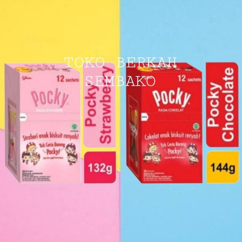 

(1 BOX) POCKY Biskuit Renyah Stik Isi 12pcs aSt