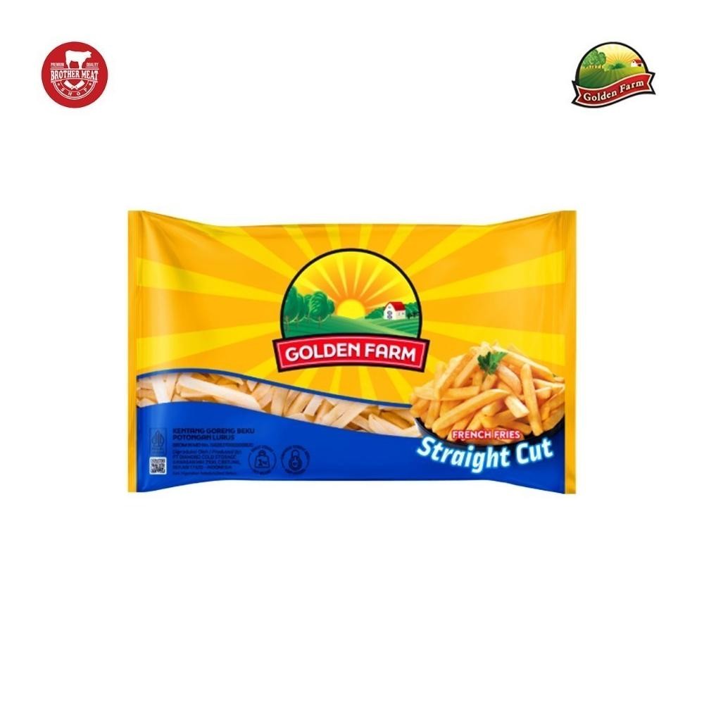 

Golden Farm Straight Cut Fries 500gr, Kentang Goreng Beku - Brothermeatshop aSt