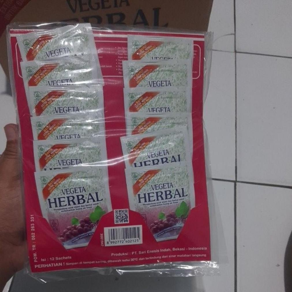 

Vegeta herbal hanger rasa anggur isi 12 aSt