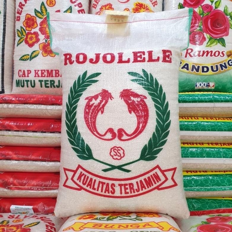 

BERAS MEREK ROJOLELE KUALITAS TERJAMIN 5 Kg - 25 Kg aSt