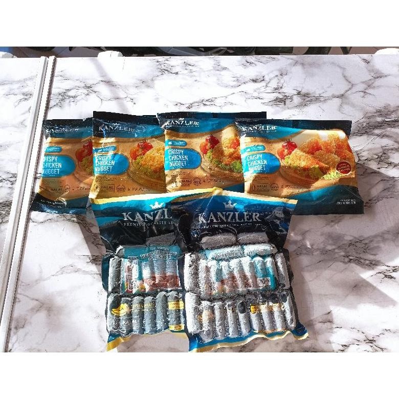 

Kanzler Paket Bundling 4 Nugget Ayam Krispy 2 Sosis Beef aSt