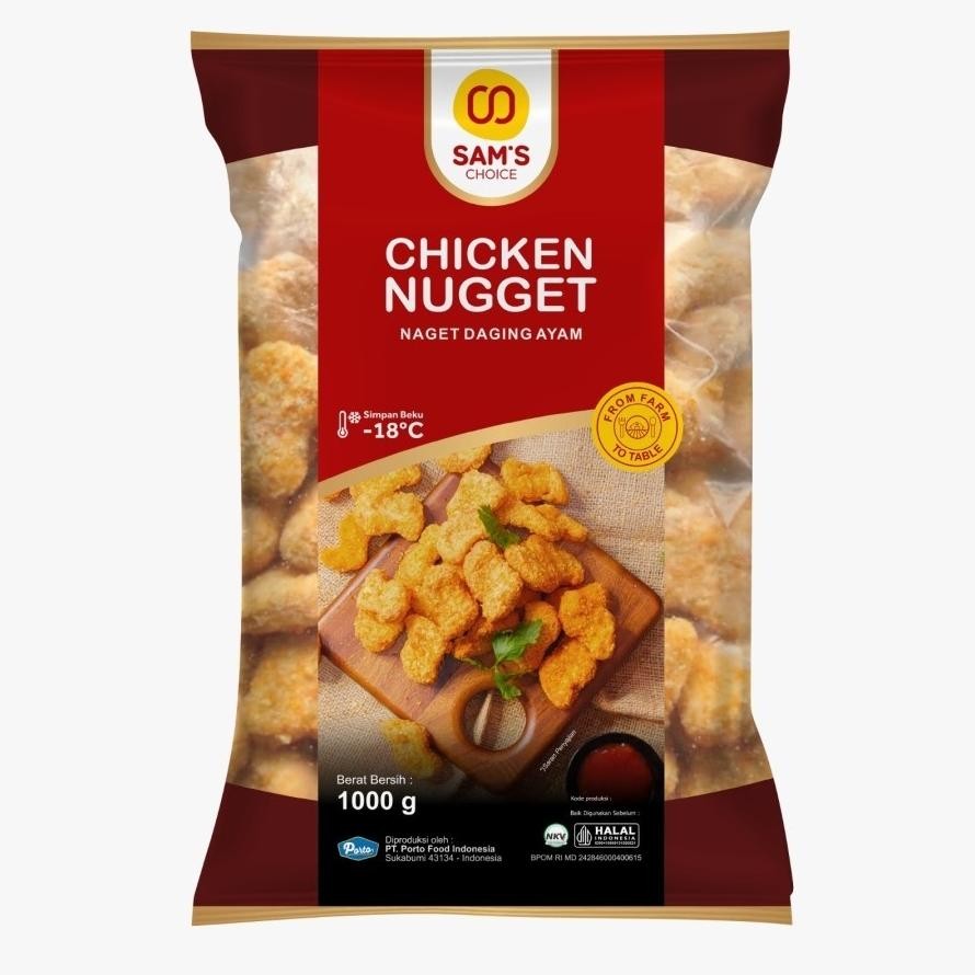 

CHICKEN NUGGET SAMS CHOICE 1KG NAGET AYAM HALAL aSt