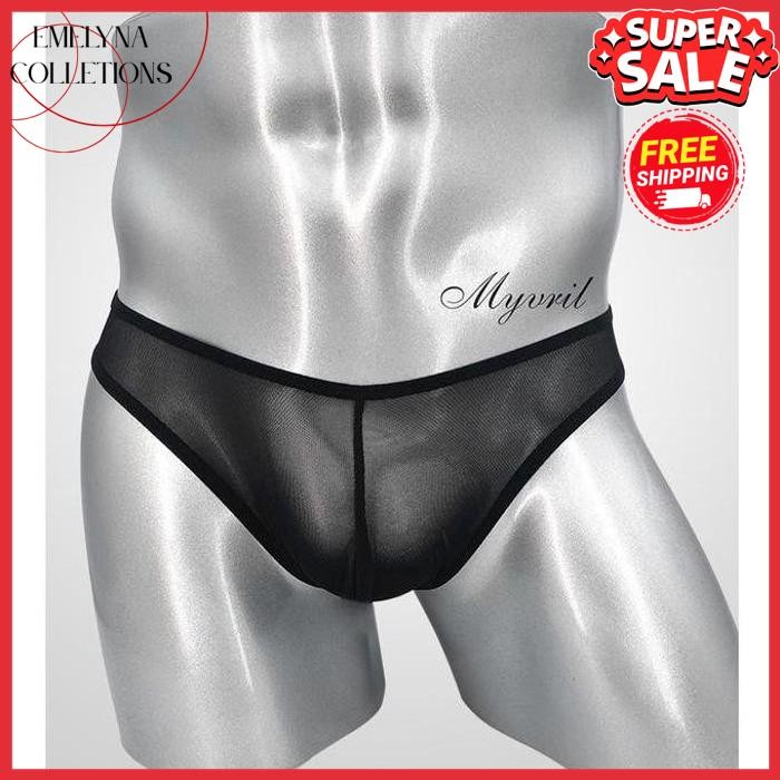 PRODUK TERBAIK OPEN CELANA DALAM PRIA G STRING SEXY MESH TRANSPARAN THONG PRIA Y0560 BY  EMELYN COLL