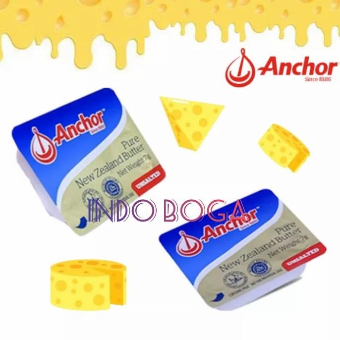 

anchor minidish unsalted butter 7gr x 10pcs / unsalted butter mini aSt