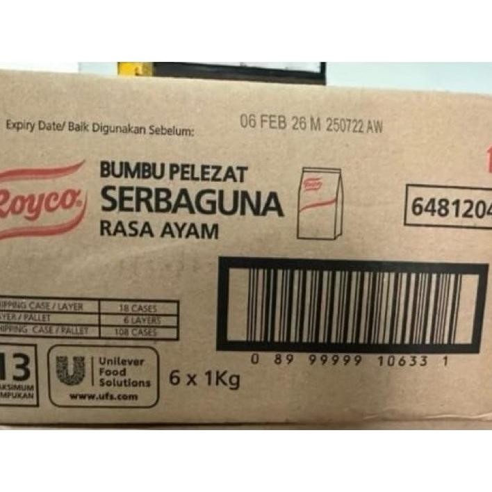 

Royco Kaldu Sapi Ayam Per Dus 1 Kg X 6 Pcs Per Karton Ukuran 1 Gr X 6 Bungkus